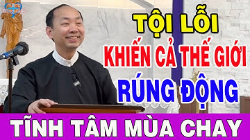 Tội Lỗi Khiến Cả Thế Giới Rúng Động - Tĩnh Tâm Mùa Chay Cực Hay Của Lm Phêrô Nguyễn Văn Khải