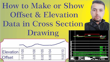 How to Create or Show Offset and Elevation Data in Cross Section Drawing