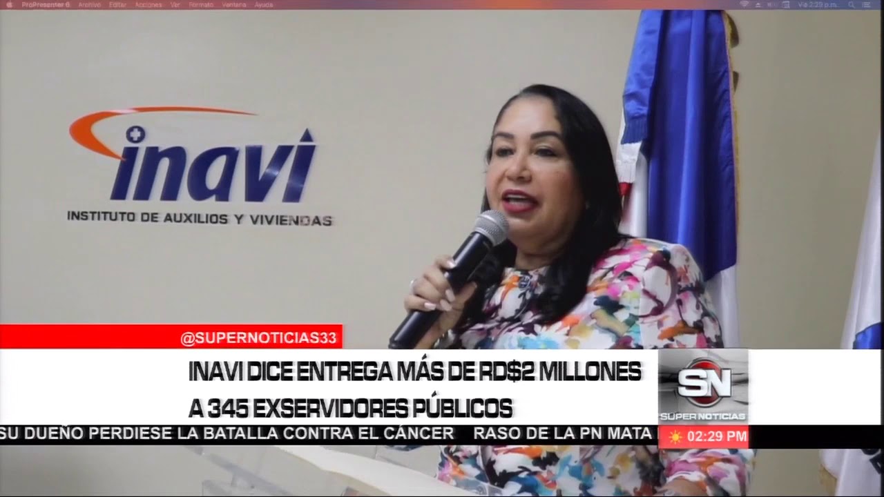 Inavi Rd INAVI dice entregara más de RD$ 2 Milllones a 345 exservidores publicos ...