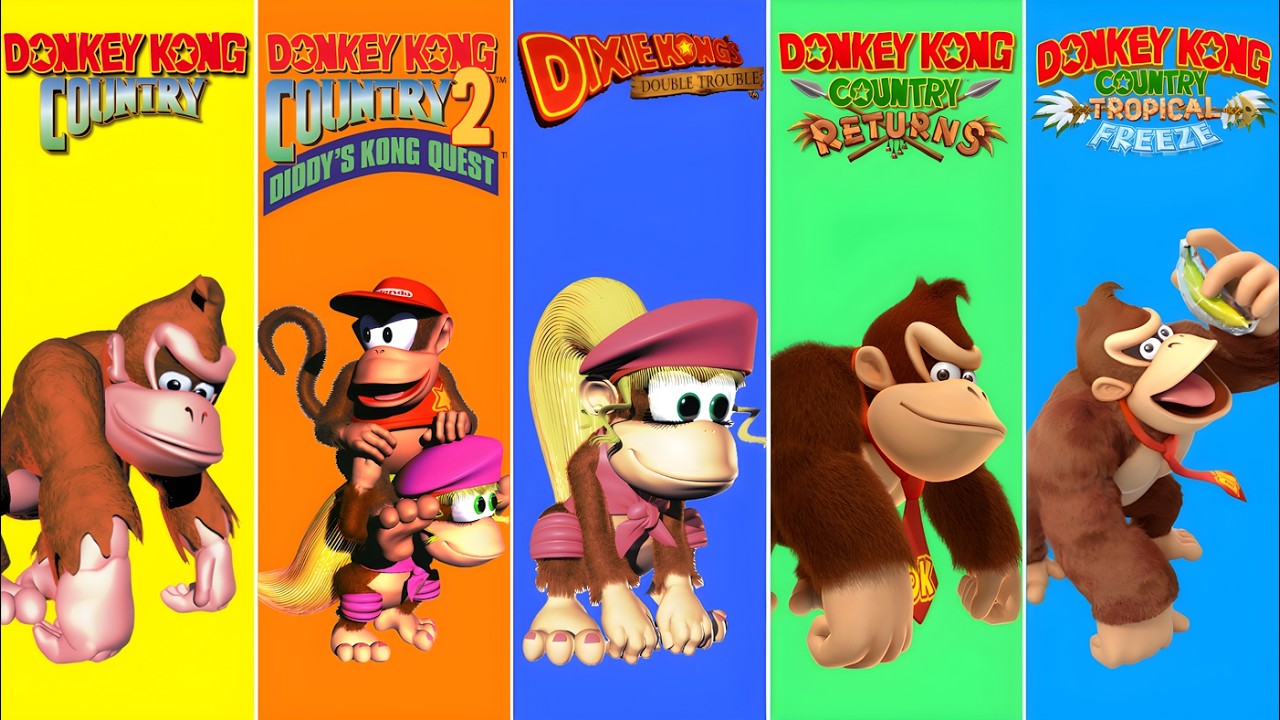 How Donkey Kong´s First Level Changed Over 32 Years