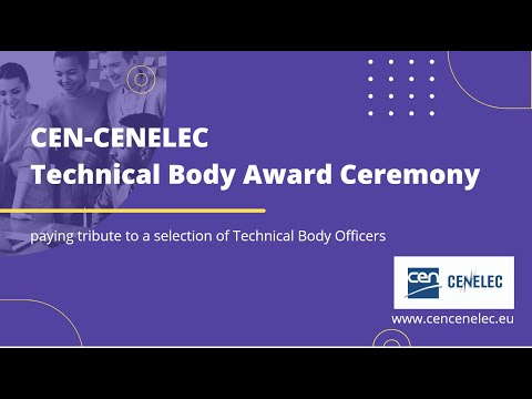 CEN-CENELEC Technical Body Award ceremony 2021