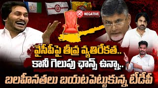 TDP Vs YSRCP: వైసీపీపై తీవ్ర వ్యతిరేకత.. గెలుపు ఛాన్స్ ఉన్నా.. బలహీనతలు బయటపెట్టుకున్న TDP | AP 175