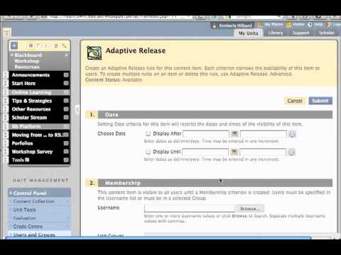 QuickTip #22: Student Groups in BBLearn; what they are, and why they are useful