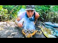 DOLPHIN fish (CATCH AND COOK) COOKING in a COCONUT. EP 12