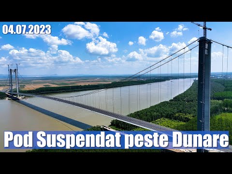 POD Suspendat Dunare | Calea Galati-DN22 Smardan AMR 2 zile :) | 04.07.23 Ep.306 | Suspension Bridge