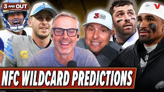 NFC Wild Card Predictions: Packers-Cowboys, Eagles-Buccaneers, Rams-Lions | 3 \& Out w\/ Colin Cowherd