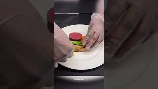 Sous vide Beef & Potato Pave |Asparagus | Hollandaise Sauce shorts italian recipe viral video