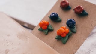 Autumnal Berry Earrings // Making from scratch