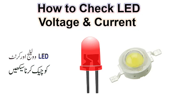 LED Volt and Amp , How to Check Current (I) and Voltage (V) of Unknown LED Light with MultiMeter