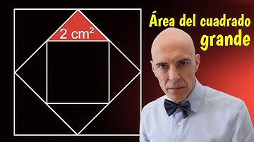 ¿Te atreves? Hay que calcular el área del cuadrado grande🧐