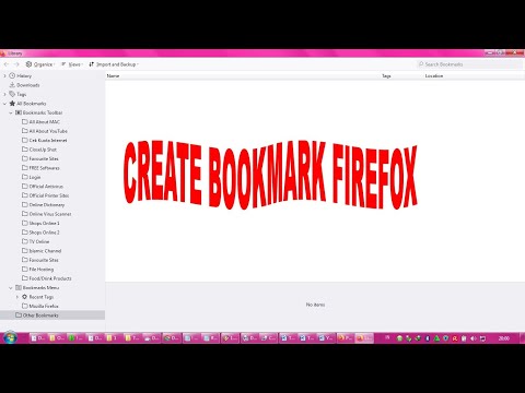 Video: Cara Membuat Bookmark Visual Firefox