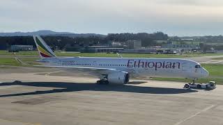 Ethiopian Airlines ET-AYB Airbus A350-941 XWB MSN _MSN_ ZRH/LSZH (4K)