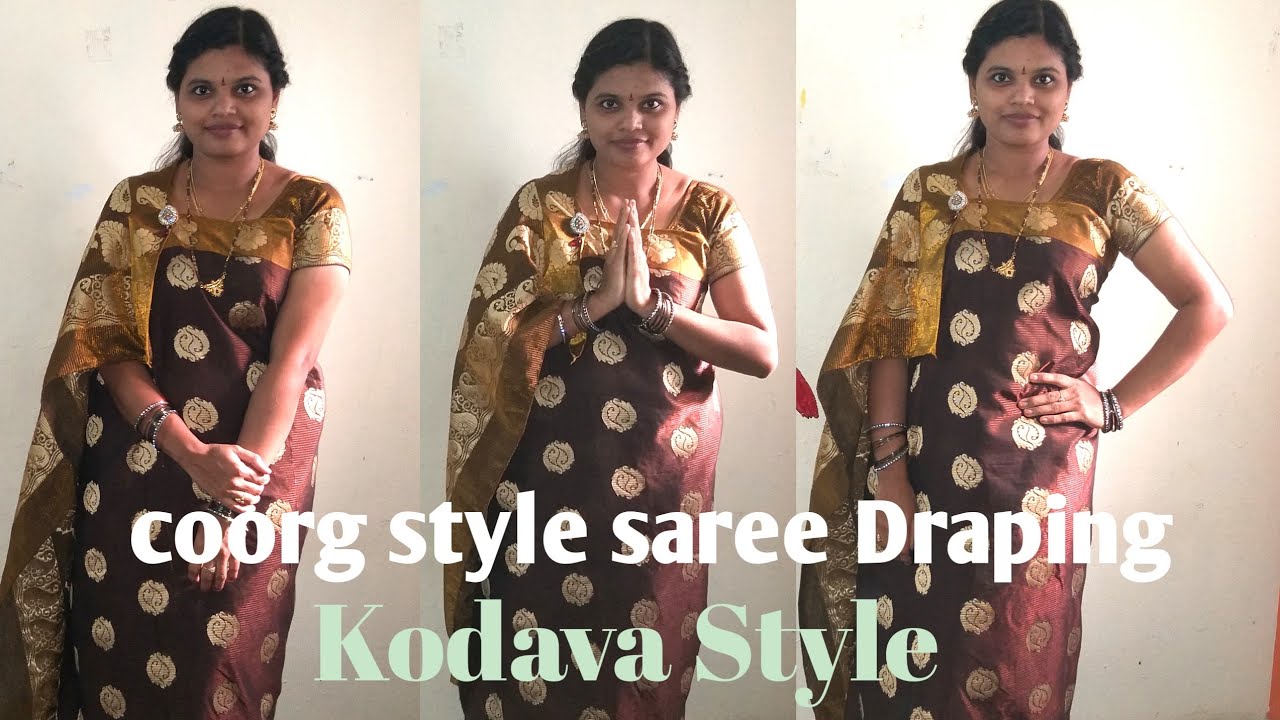Saree draping lehenga style: EDP 2022 - Besant Women's College