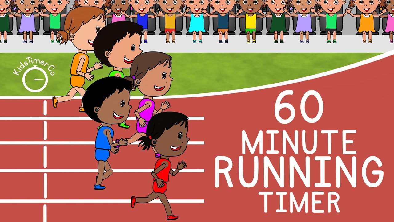 60 Minute Running Timer - Kids Visual Timer