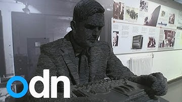 Enigma codebreaking: Rare Alan Turing notebook shown to the public