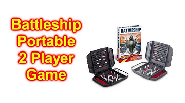 Battleship Grab and Go Portable 2 Player Game Unbox How To Play