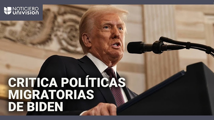 Trump inicia su discurso como nuevo presidente de EEUU hablando de inmigración