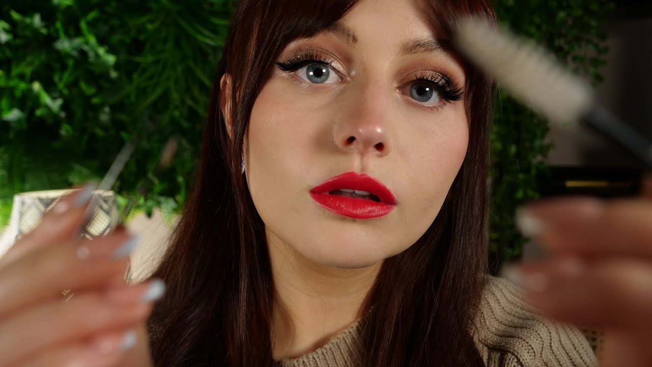 ASMR Tingle Spa | Shaping Your Brows - Plucking & Face Touching