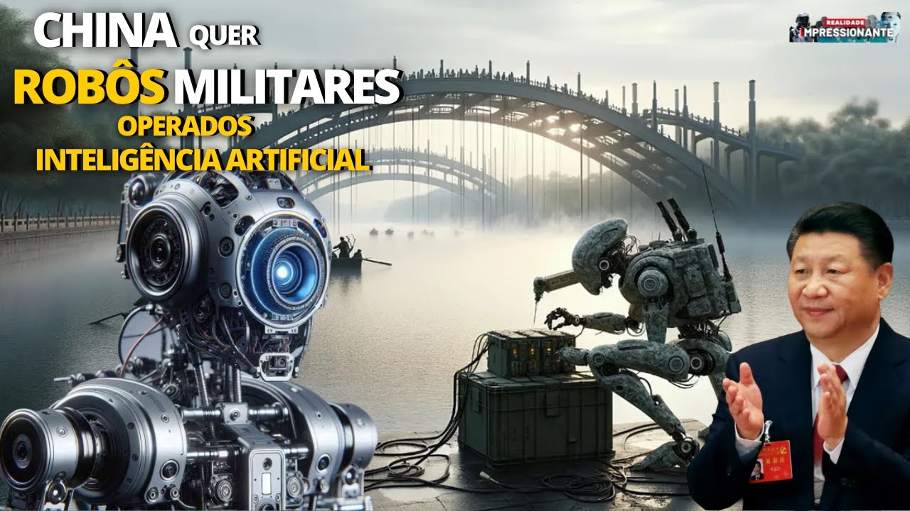 China anuncia planos para robôs militares com IA | Tecido cerebral humano impresso em 3D cresce real