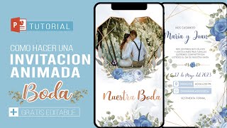 ‍♂How to make an INTERACTIVE INVITATION for MARRIAGE WEDDING send by WhatsApp (FREE EDITABLE)