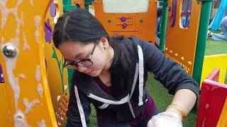 Speedy Volunteers Scrub Playground - Hands On Orlando