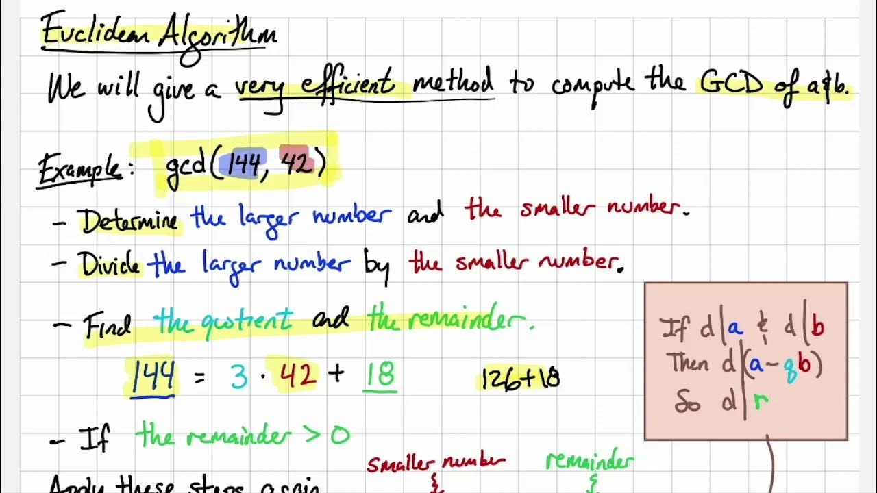 5.2C - The Euclidean Algorithm - MATH 120 - YouTube