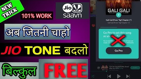 Jio me free me caller tune kaise lagaye | Jio Saavn Go pro problem solve | Hindi Hacker