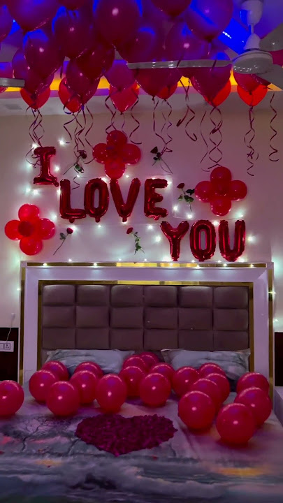 say I LOVE YOU💕| Romantic Room Decoration Surprise for Wedding Anniversary | CherishX #surprise