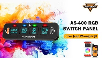 NEW! Auxbeam® AS-400 RGB Switch Panel with APP&Remote Control