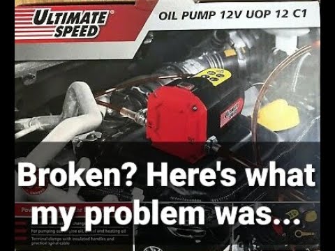 Ultimate Speed 12v Oil Pump Lidl Broken - Fix