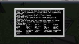 Minecraft comptercraft tutorial #1... with some redstone
