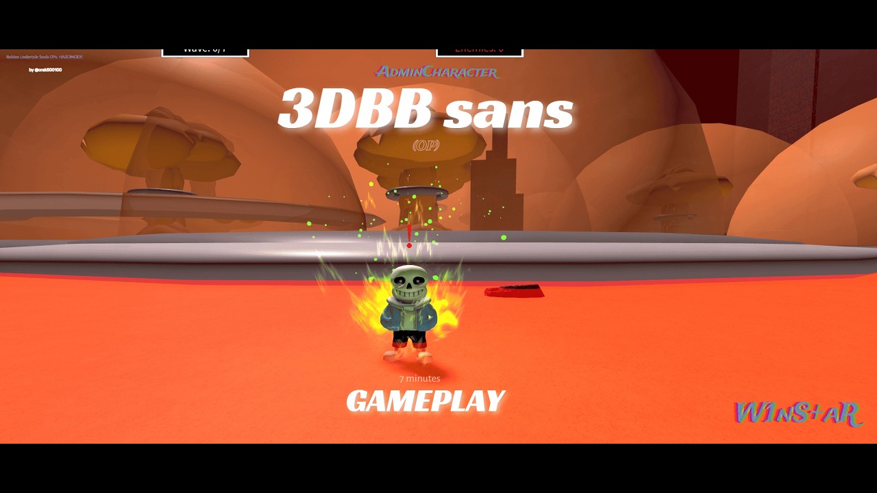 (25 subs special) Admin Exclusive 3dbb sans Destroys Every Boss☠️Roblox ...