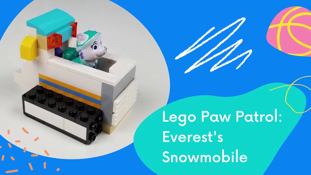 How to Build Lego Paw Patrol Everest Snowmobile 