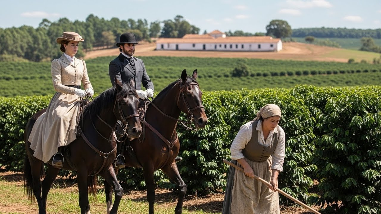 O barão cavalgava com a noiva… até ver a ex-esposa dele servindo de empregada na fazenda vizinha