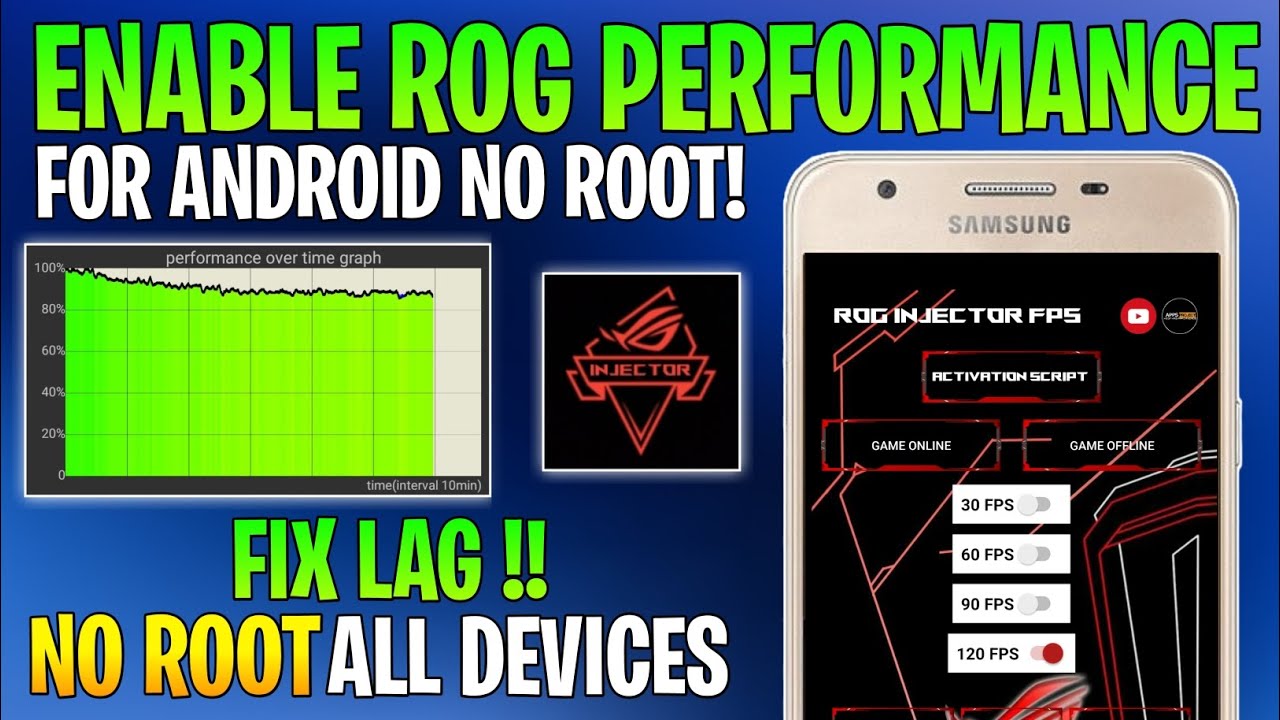 Enable Rog Performance On any Android No Root | Max FPS & Fix Lag ...