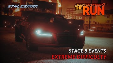Need For Speed: The Run - Extreme Difficulty - All Stage 8 Events