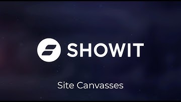 Learn to use Site Canvasses in Showit