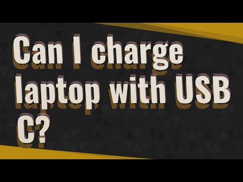 Video: Hoće li USB c puniti moj laptop?