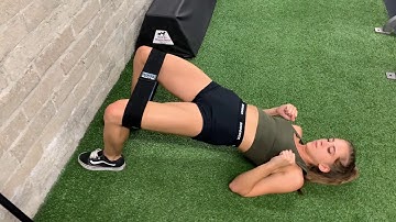 Bodyweight Knee-Banded Glute Bridge