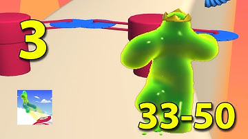 Blob runer 3d - Gameplay Part 3 All Levels 33 - 50 Max Level (Android, iOS)