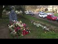 Bee Gees Robins grave after February gales,