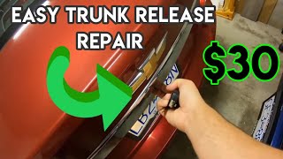 HOW TO FIX A TRUNK RELEASE BUTTON THAT WON'T WORK *FAILED TRUNK RELEASE BUTTON*