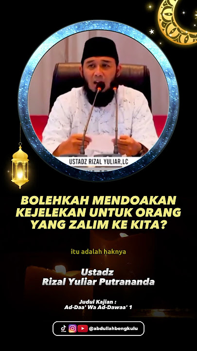 Bolehkah Mendoakan Kejelekan Untuk Orang Yang Zalim Kepada Kita?