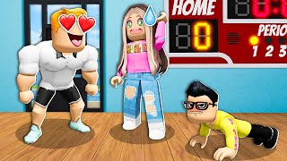 My Son&#39;s GYM COACH Has A CRUSH On Me.. (Roblox)