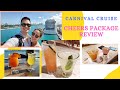 Carnival cheers packageis it worth it  full review with prices and menus