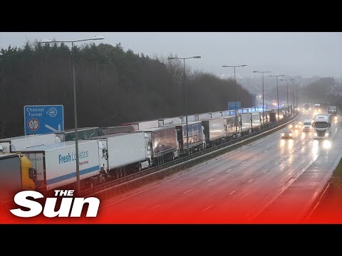 COVID 19 UK: Lorries queue outside Dover as France to lift UK lorry ban 'within hours'