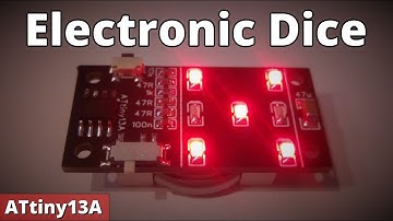 TinyDice - Electronic Dice - ATtiny13A