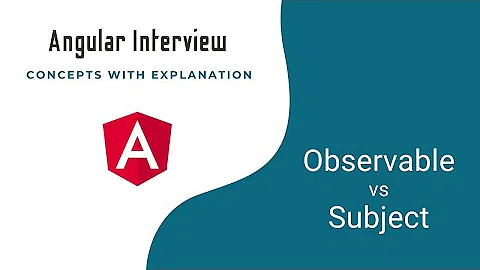 Observable vs Subject | Angular Interview Concepts