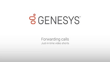 Genesys University: Forwarding Calls in Interaction Connect