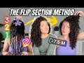 What is the flip section method a viral flipped over styling method for natural curly hair